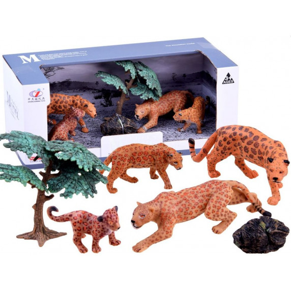Animal Figurine Leopard Inlea4Fun familie