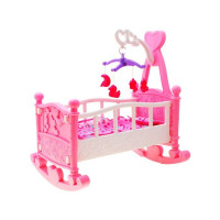 Leagăn pentru păpuși - roz - Inlea4Fun BABY BED 