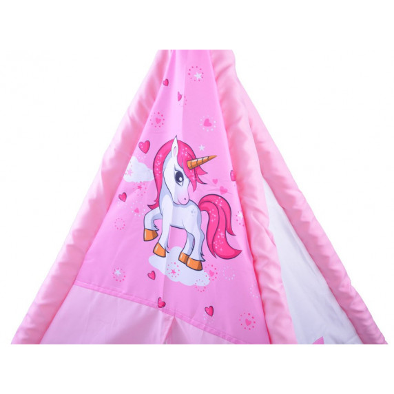 Cort pentru copii, unicorn, roz-alb Inlea4fun  