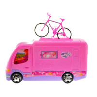 Inlea4fun  Caravana roz cu bicicletă 