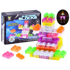Cuburi din plastic cu efecte de lumină - 37 bucăți - Inlea4Fun ELECTRONIC BLOCKS Preview