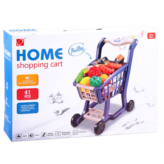 Coș de cumpărături cu legume și fructe -  Inlea4Fun HOME SHOPPING CART