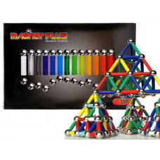 Jucărie de construcție magnetică - 560 piese - Inlea4Fun MAGNET PLUS ZA0111  Preview