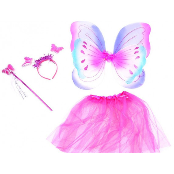 Costum de zână cu accesorii - Inlea4Fun - roz