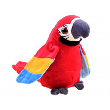 Papagal de pluș cu efect de sunet - roșu - Inlea4Fun ADORABLE ANIMAL Preview