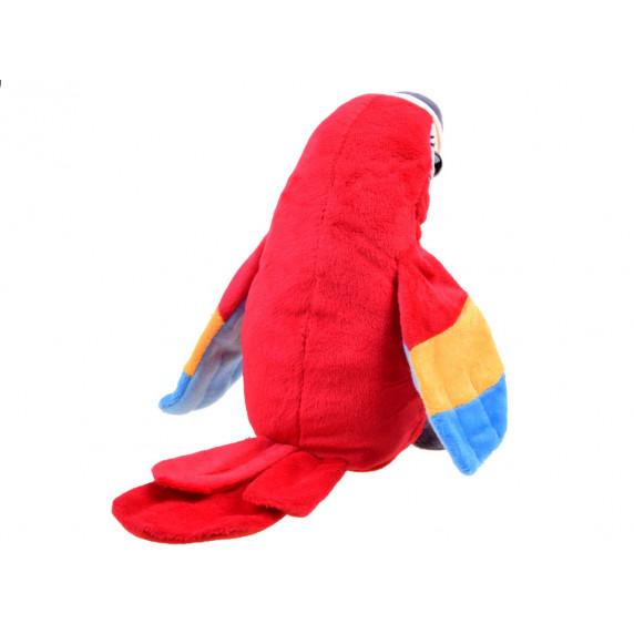 Papagal de pluș cu efect de sunet - roșu - Inlea4Fun ADORABLE ANIMAL