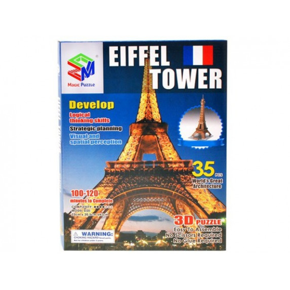 Puzzle 3D - Turnul Eiffel - MAGIC PUZZLE - 35 elemente