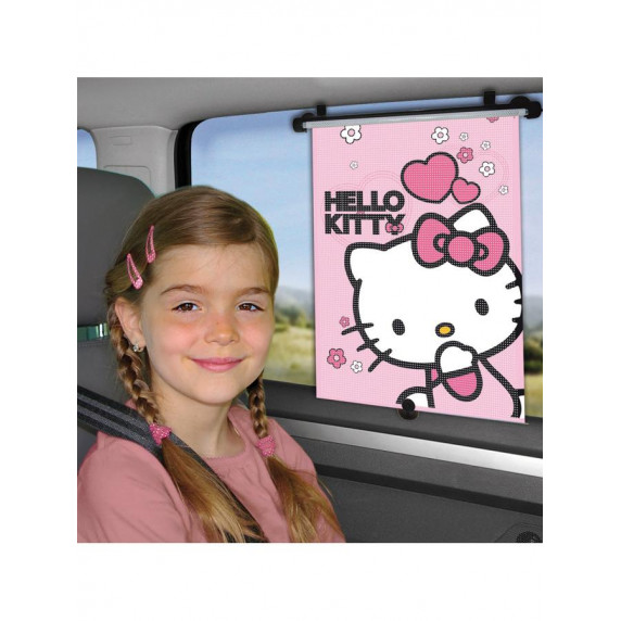 Jaluzea auto pentru geamurile laterale - roz - Minnie Mouse