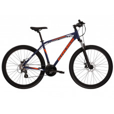 Bicicletă de munte bărbați - KROSS MTB HEXAGON 3.0 M 19" 2022 - albastru închis mat/portocaliu/alb