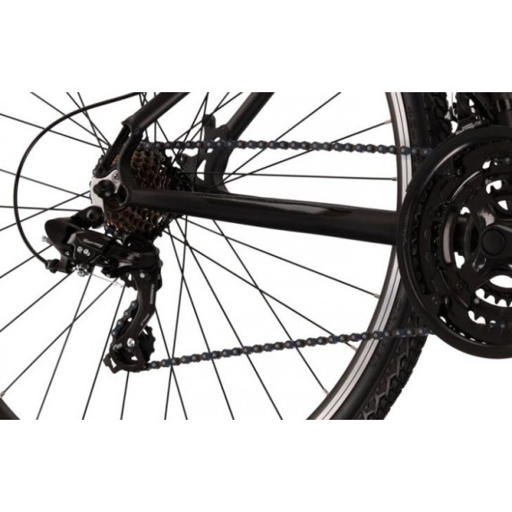 Bicicletă - Evado 1.0 21" L 2022 KROSS Cross - negru mat/gri grafit