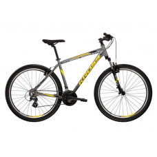 Bicicletă de munte bărbați - KROSS MTB HEXAGON 2.0 L 21" 2022  - grafit lucios/negru/galben
