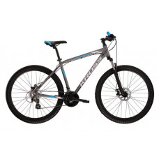 Bicicletă de munte bărbați - KROSS MTB HEXAGON 3.0 M 19" 2022 - grafit mat/albastru/gri 