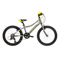 Bicicletă pentru copii - KROSS HEXAGON MINI 1.0 SR 11" 2022 - grafit lucios/lime/argintiu 
