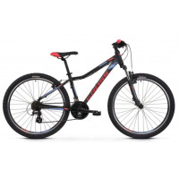 Bicicletă de munte femei - KROSS MTB WOMAN LEA 2.0 15" XS 2022 - negru mat/zmeură/mov 
