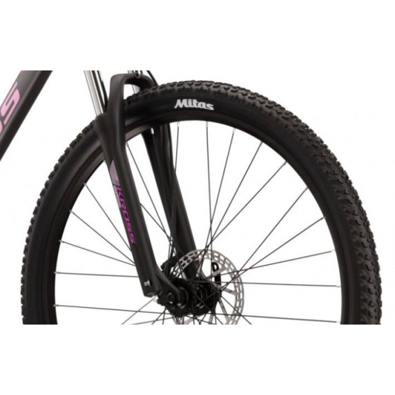 Bicicletă de munte femei - LEA 5.0 DXS 16 "2022 KROSS MTB WOMAN - grafit mat / roz / violet