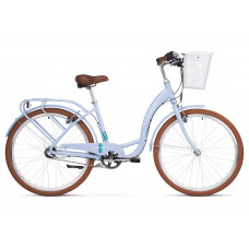 Bicicletă oraș pentru femei - LE GRAND Utility Lille 3 17" M 2022 - albastru lucios/verde celadon deschis