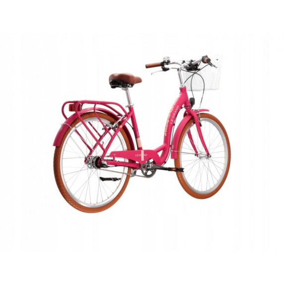 Bicicletă oraș pentru femei - LE GRAND Utility Lille 3 17" M 2022 - roz închis mat /bej