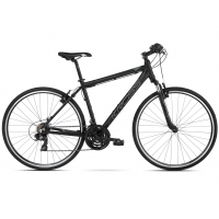 Bicicletă pentru bărbați KROSS Cross Evado 1.0 21" L 2022 - negru mat / gri grafit 