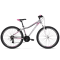 Bicicletă de munte pentru femei - KROSS MTB WOMAN LEA 2.0 17" DS 2022 - argintiu mat / alb / roz