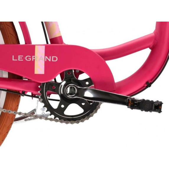 Bicicletă oraș pentru femei - LE GRAND Utility Lille 3 17" M 2022 - roz închis mat /bej