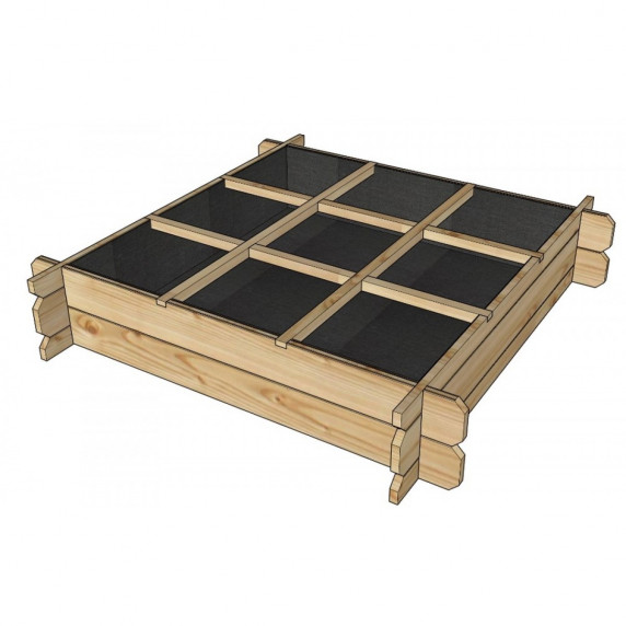 Cutie răsaduri din lemn Lanitplast Potting2 (S7273)