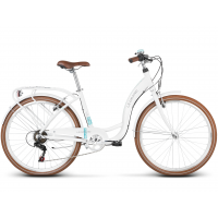 Bicicletă oraș pentru femei - LE GRAND Utility Lille 1 17" M 2022 - alb lucios 