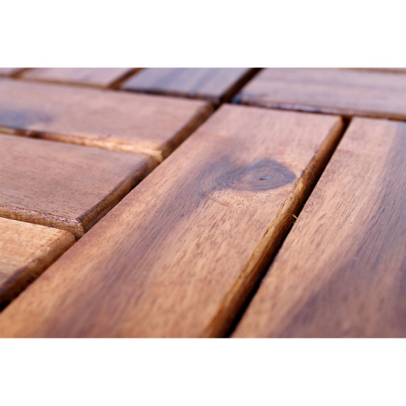 Gresie terasă din lemn de salcâm - 30 x 30 cm - 22 buc - LINDER EXLCUSIV AF1002-22ks