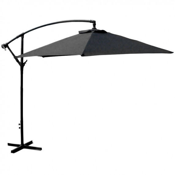 Umbrelă soare - 300 cm - gri închis - LINDER EXCLUSIV MC2010