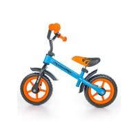 Bicicletă fără pedale - Milly Mally Dragon 10" - portocaliu/albastru 