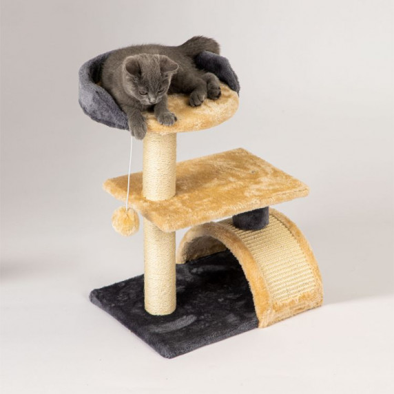 Stâlp de zgâriat pentru pisici - 55 cm - MODERN HOME - maro deschis