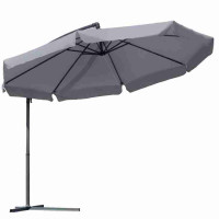 Umbrelă soare 350 cm - gri - MALTEC  