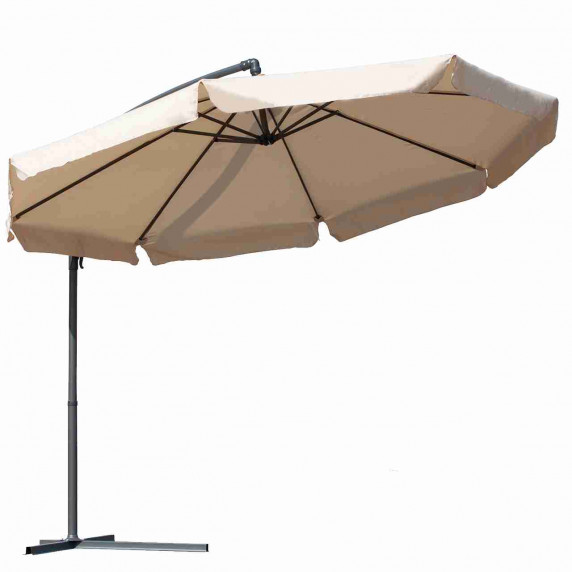 Umbrelă soare 350 cm - bej - MALTEC