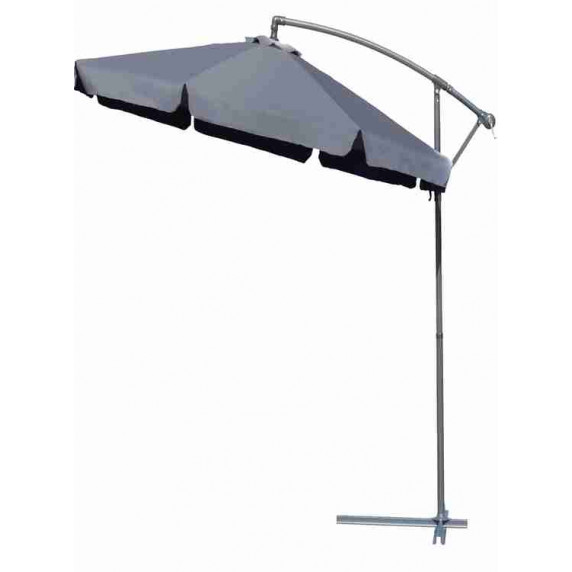 Umbrelă soare 350 cm - gri - MALTEC 