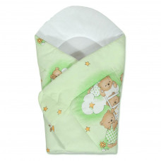 Păturică bebe tip plic - NEW BABY - ursuleț - verde Preview
