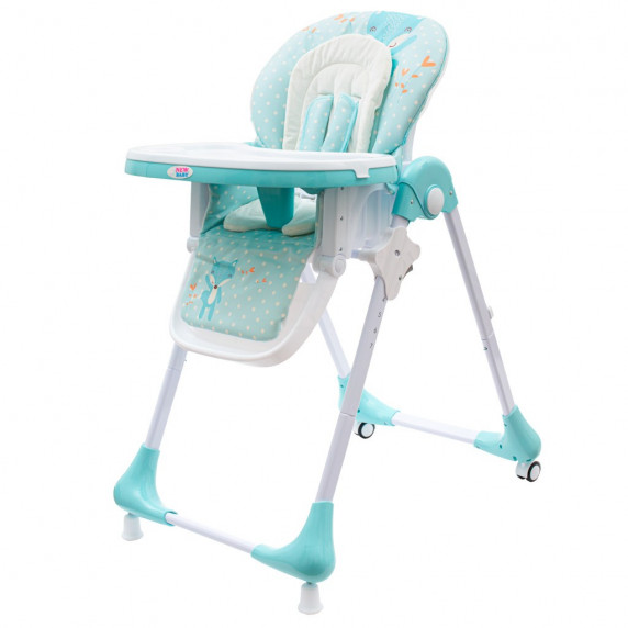 Scaun de masă bebe - NEW BABY Minty Fox - mentă