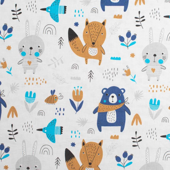 Pătură pentru copii - Minky 102x80 cm - NEW BABY - ursuleț albastru