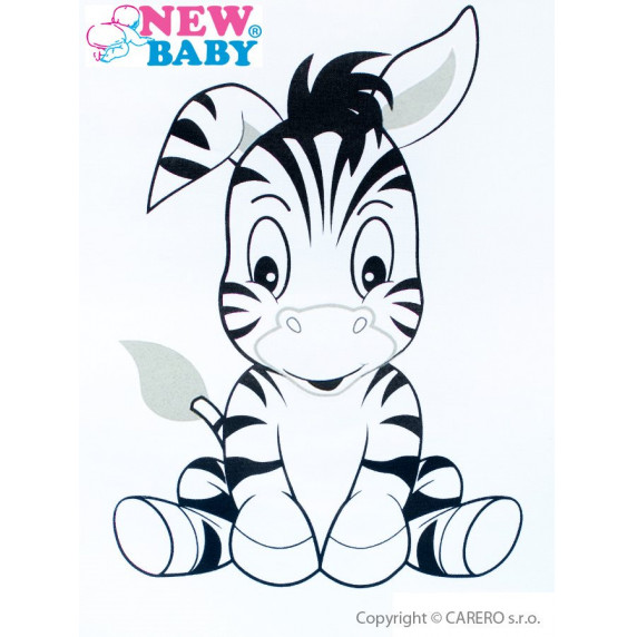 Fotoliu pentru copii zebră - gri - New Baby 