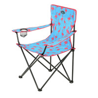 Scaun camping pliabil - NILS Camp NC1625 - Flamingo albastru 