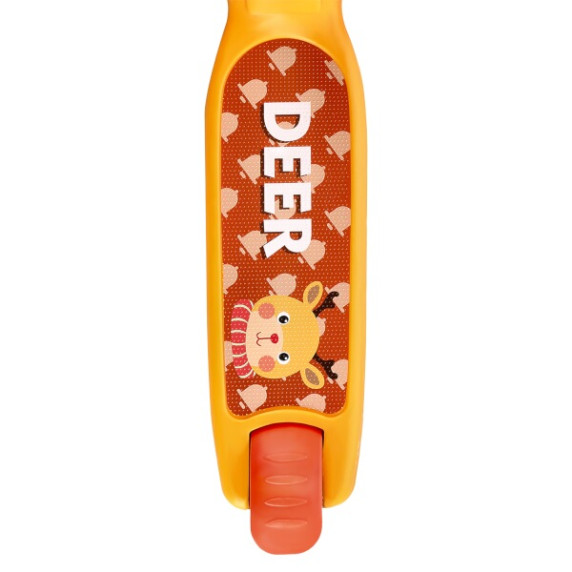 Trotinetă pentru copii cu roți LED - portocaliu - NILS Fun HLB16 Deer