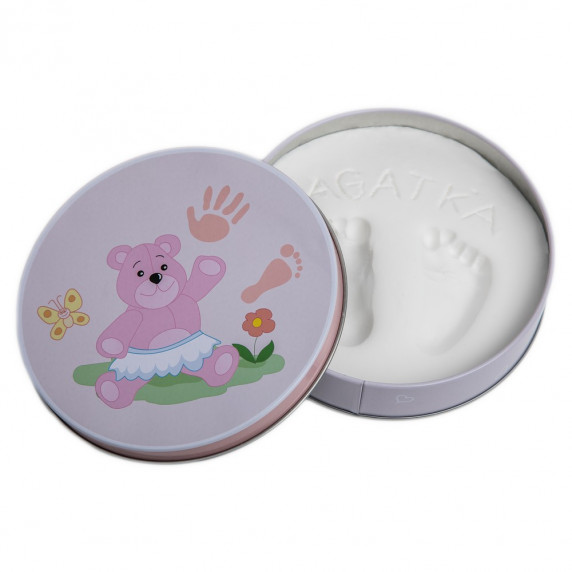 Kit amprentă mănuță și picior - roz - Baby HandPrint