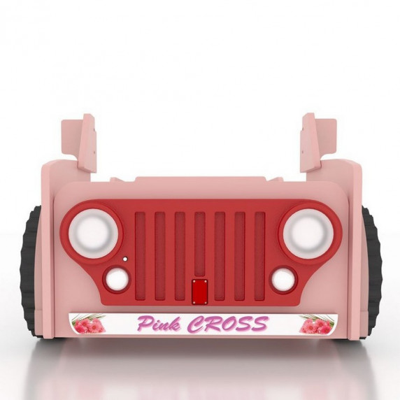 Pat pentru copii Jeep Inlea4Fun - roz