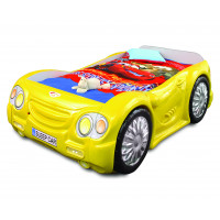 Pat pentru copii - Sleepcar Inlea4Fun - galben 