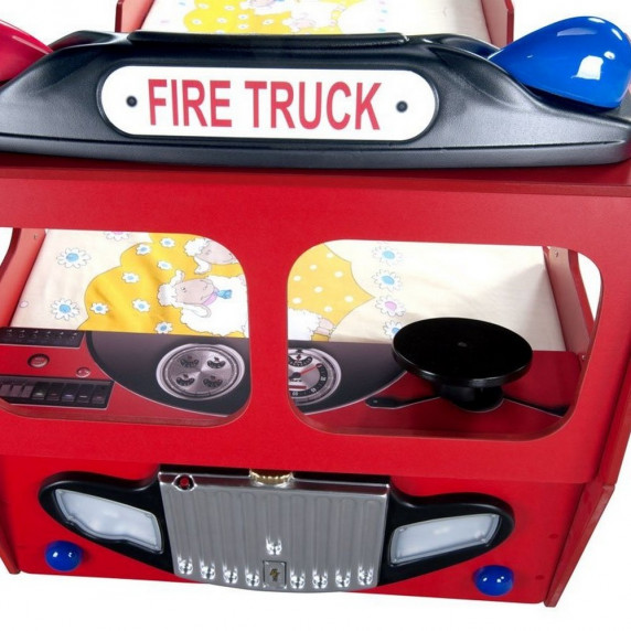 Pat pentru copii - mașină pompier - Inlea4Fun