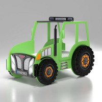 Pat pentru copii - tractor Farmer - verde - Inlea4Fun 