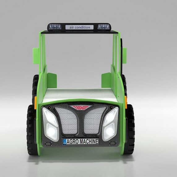 Pat pentru copii - tractor Farmer - verde - Inlea4Fun