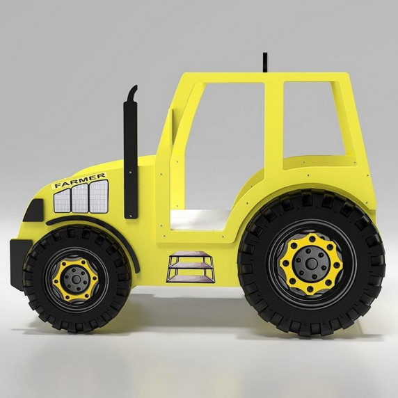 Pat pentru copii - tractor Farmer - galben - Inlea4Fun