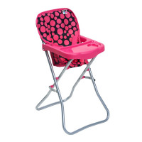 Scaun de masă de jucărie pentru păpuși - PlayTo Dorotka - roz 