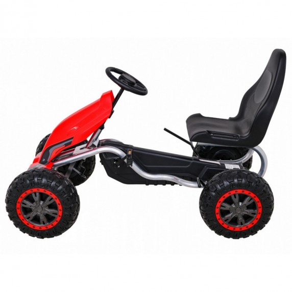 Kart cu pedale - roșu - Inlea4Fun STRONG