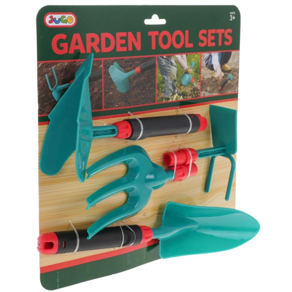 Unelte de grădinărit pentru copii cu mânere detașabile - Inlea4Fun GARDEN TOOLS SET
