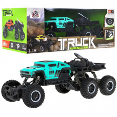 Mașină cu telecomandă - Truck Monster  1:18 - albastru Preview